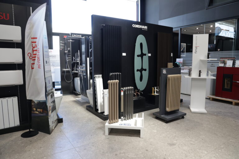 esposizione termosifoni e caldaie