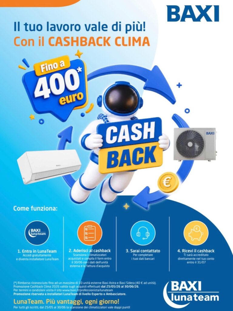 Baxi Luna Team. Più vantaggi, ogni giorno!
